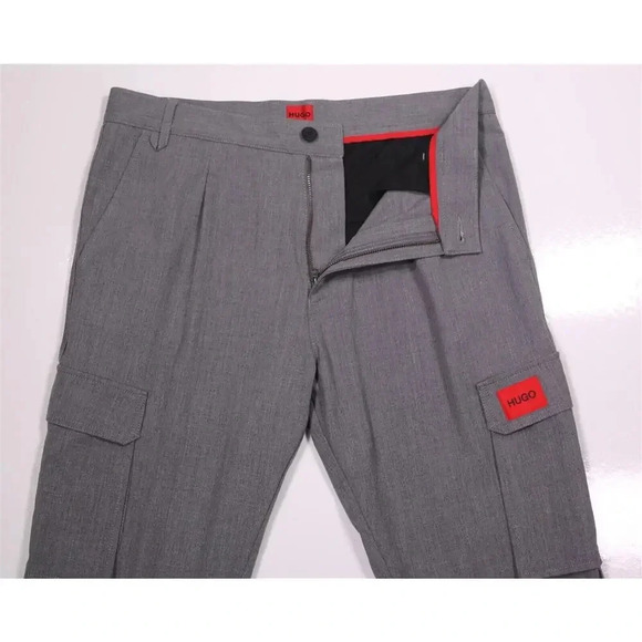 Hugo Boss Current Glavin Light Gray Tapered Fit Joggers Cargo Pants 30 - Picture 9 of 12